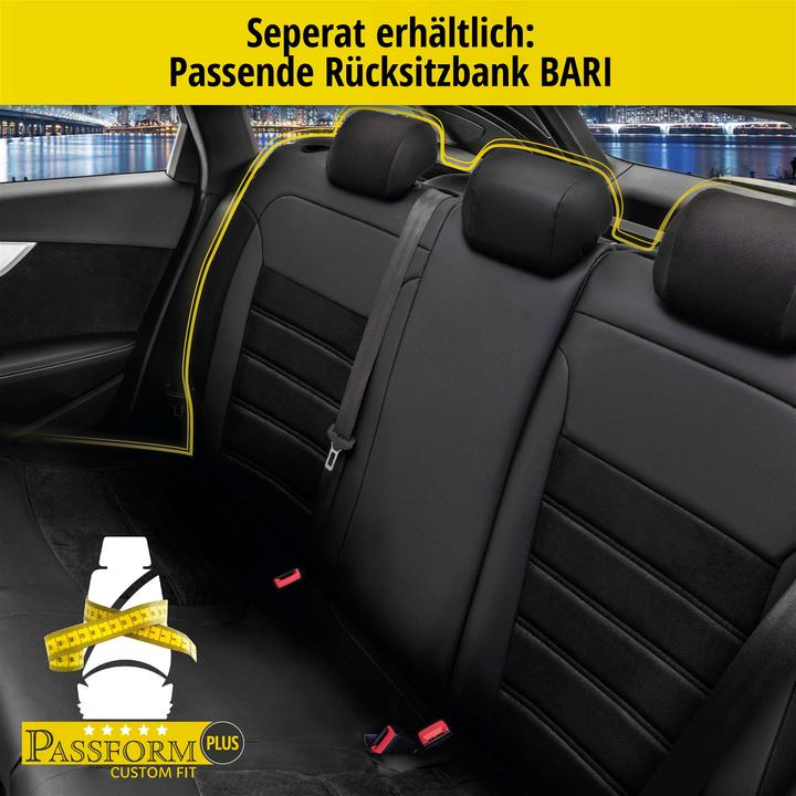 Image du produit Walser Housse de siège pour Nissan Qashqai/Qashqai +2 I 12/2006-04/2014, 2 housses de siège individuelles
