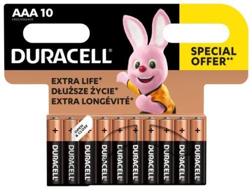 Image du produit Duracell Batteries AAA 10 Vnt (10 pcs, Spécifique à l'appareil)