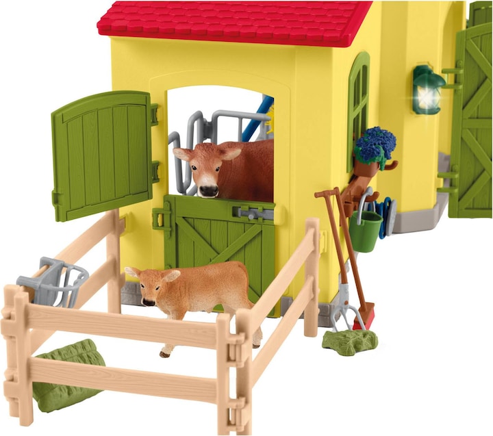 Actual product image Schleich Farm World Large Stable with Animals and Accessories