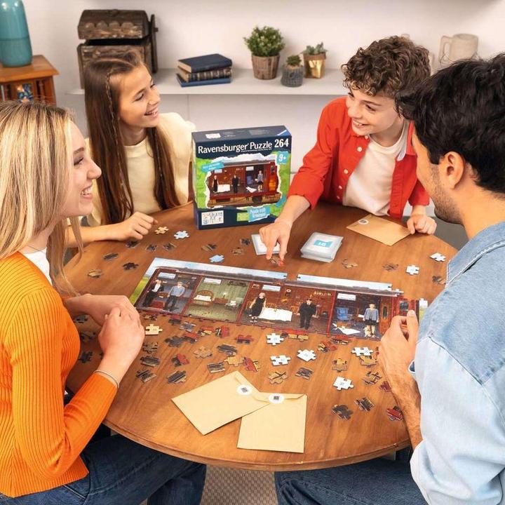 Productafbeelding Ravensburger Puzzel X Crime Kids: Overval op de trein (264 onderdelen)