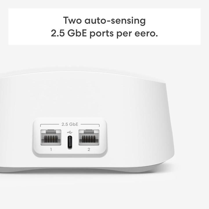 Image du produit Eero BE5000 Dual-Band Wi-Fi 7 Mesh System, 3 Pack
