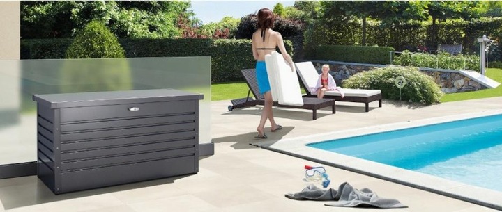 Actual product image Biohort LeisureBox 160, quartz gray metallic