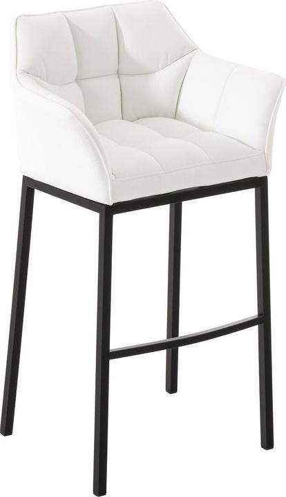 Actual product image CLP Bar stool Damaso B with 4-leg frame, white