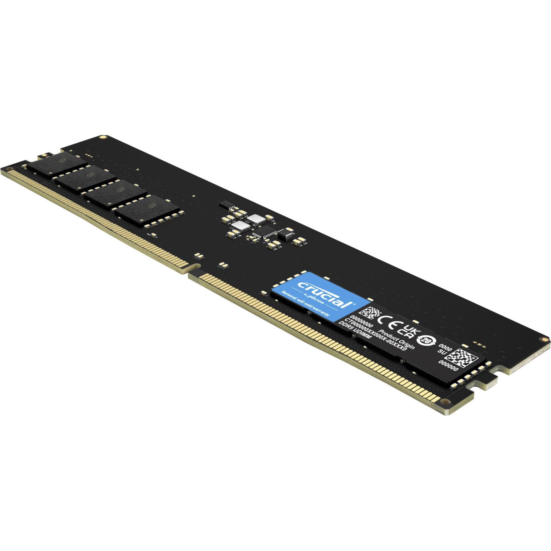 Thumbnail - Crucial CT32G52C42U6 (1 x 32GB, 5200 MHz, DDR5-RAM, U-DIMM), RAM, Schwarz