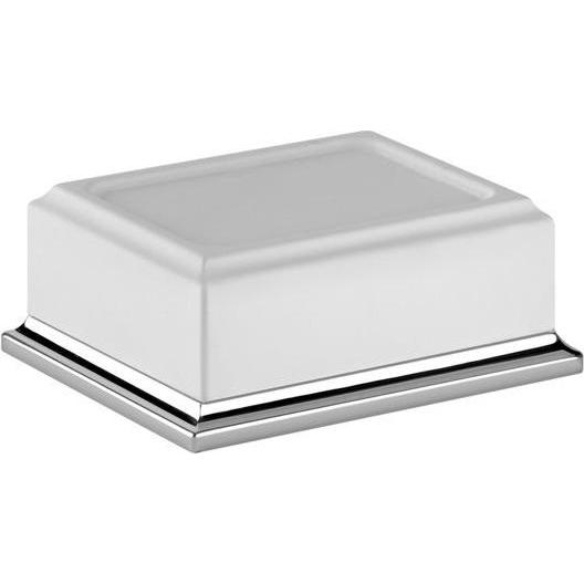 Gessi, Seifenspender + Seifenschale, Eleganza, Seifenhalter zum Hinstellen, 46425