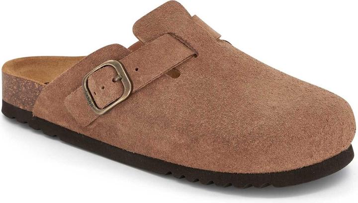 Actual product image Scholl FAE NEW Suede SA Womens Taupe FALSO Clogs - Taupe - Maat 39 (39)