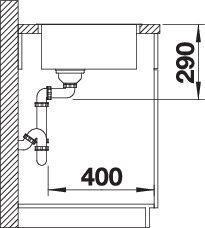 Productafbeelding Blanco Andano 500-IF (Aanrecht, 44 cm, 54 cm)