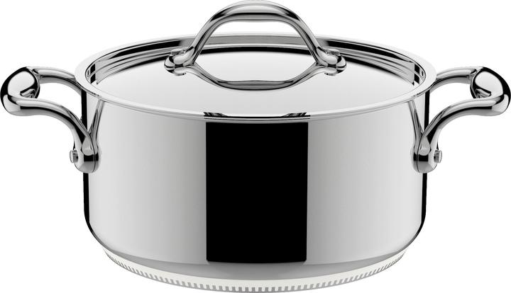 Lagostina 3 litres - Rustfrit stål (20 cm, Casserole, Acier inoxydable)