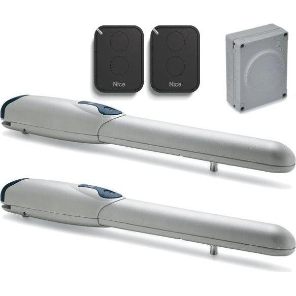 Nice Nikas hat PO 2024 24V für zwei Flügeltore eingestellt, Akku Ladegerät