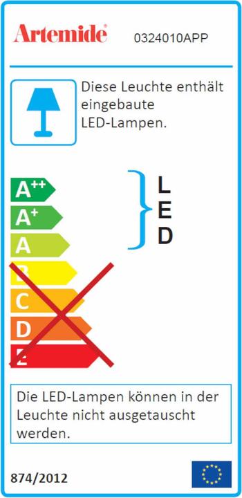 Label énergétique Artemide Yang Led