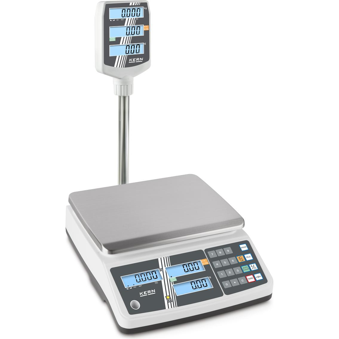 Kern Preisrechnende Waage Max 3 kg 6 kg e=0,001 kg 0,002 kg d=0,001 k... (RPB 6K1DHM)