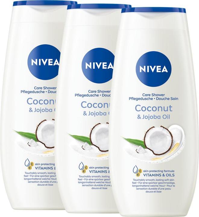 Actual product image NIVEA Pflegedusche Cocnut & Jojoba Oil Trio (750 ml)
