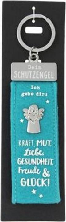 Image du produit Depesche Porte-clés force, courage et amour, turquoise