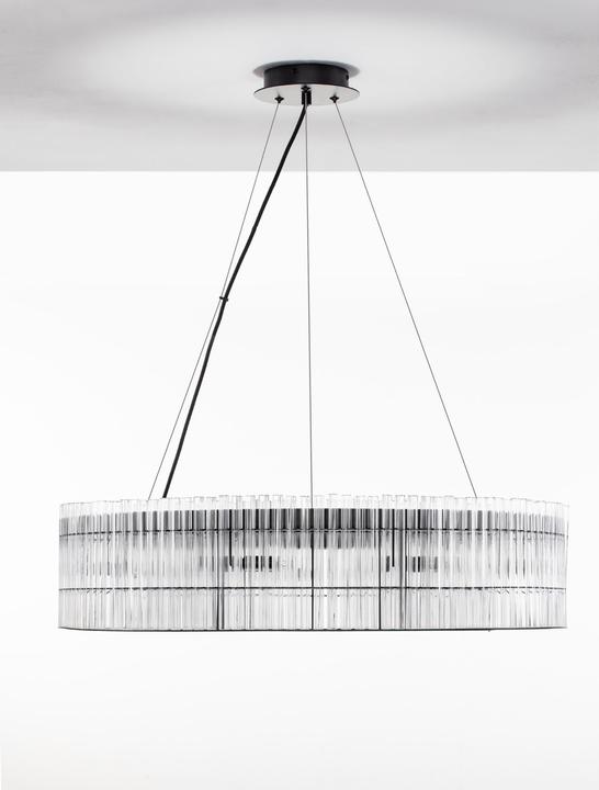 Actual product image Nova Luce BAROK pendant light G9 9-way black 210x70cm dimmable 9006056