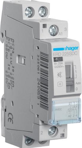 Produktbild Hager BRUMMFREI RELAIS 25A 2S 24VDC (ERD225SDC)