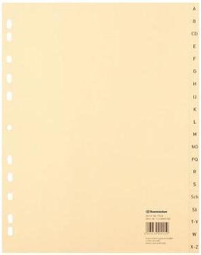 Soennecken A-Z Register Verwendung für Papierformat: DIN A4 Werkstoff: Tauenpapier