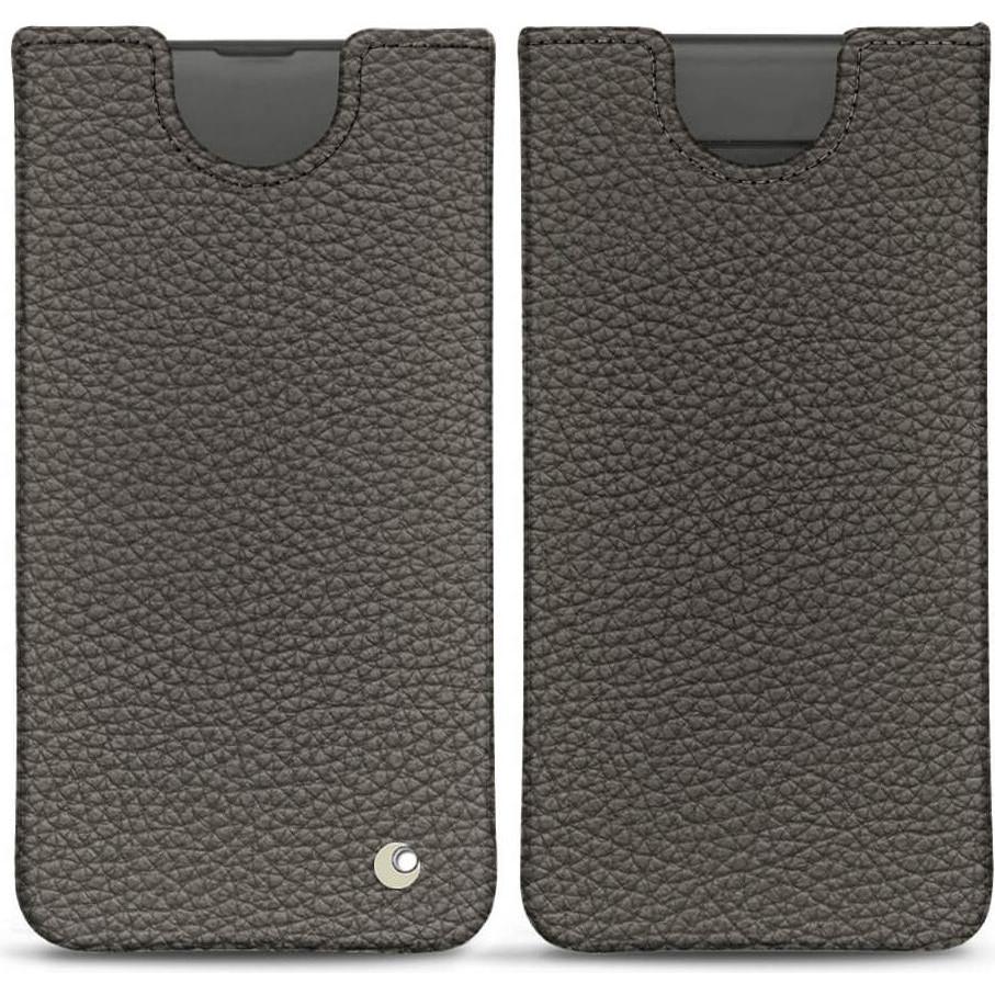 Noreve Lederschutzhülle (Samsung Galaxy S10+), Smartphone Hülle, Grau