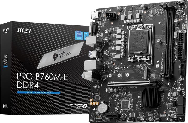 Produktbild MSI B760M-E (LGA 1700, Intel B760, mATX)