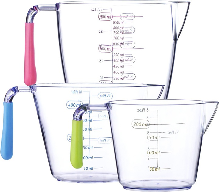 Actual product image Intirilife Pack of 3 measuring cups (900 ml)