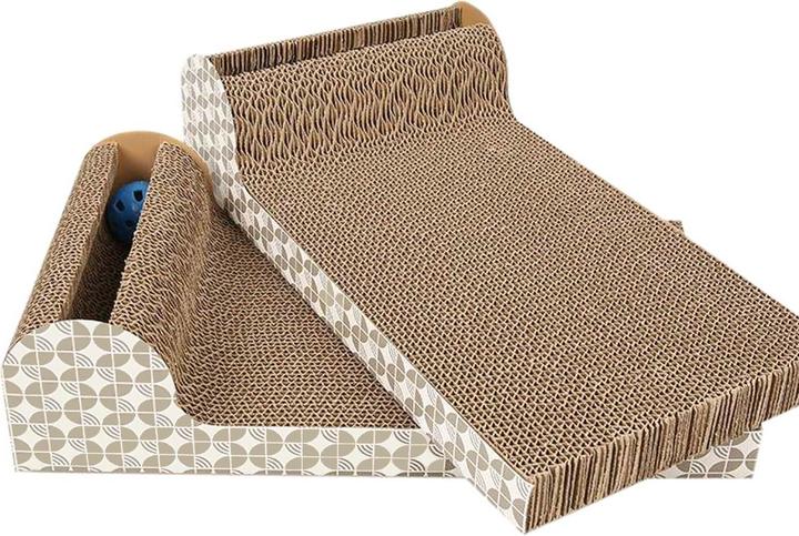 Actual product image Intirilife Cat scratching board 45.5 x 24.5 x 10.5cm (Cat scratching toy)