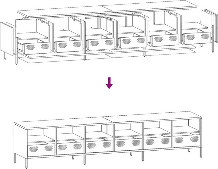 Image du produit vidaXL Loria (202 x 39 x 43,5 cm)