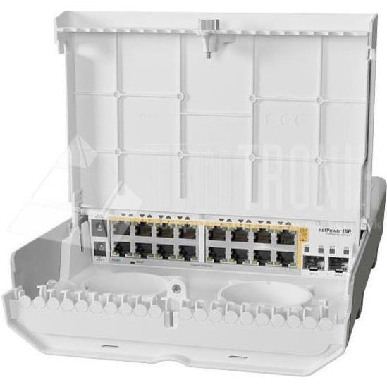 Thumbnail - MikroTik netPower 16P L2/L3 Gigabit Ethernet (10/100/1000) Weiss Power over Ethernet (PoE), Netzwerk Zubehör