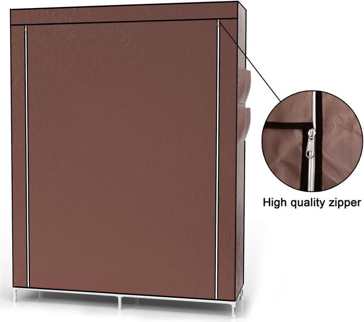 Image du produit Intirilife Armoire 108x45x170 cm en BIBER BRAUN (108 x 45 x 170 cm)