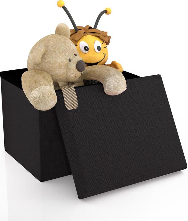 Produktbild Intirilife Sitzwürfel DIAMANT SCHWARZ