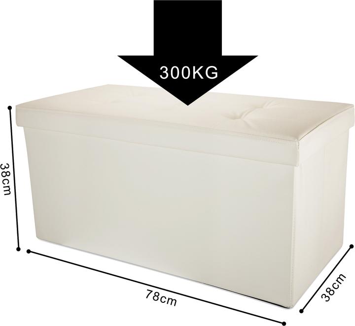 Produktbild Intirilife Sitzbank OPALIN WEISS (78.38 cm)