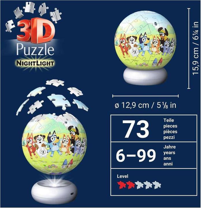 Image du produit Ravensburger Bluey illuminé (72 pièces)