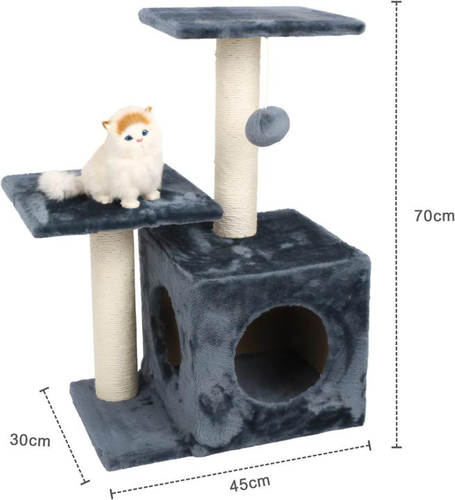 Image du produit Intirilife Arbre à chat 70cm (70 cm, Gris)