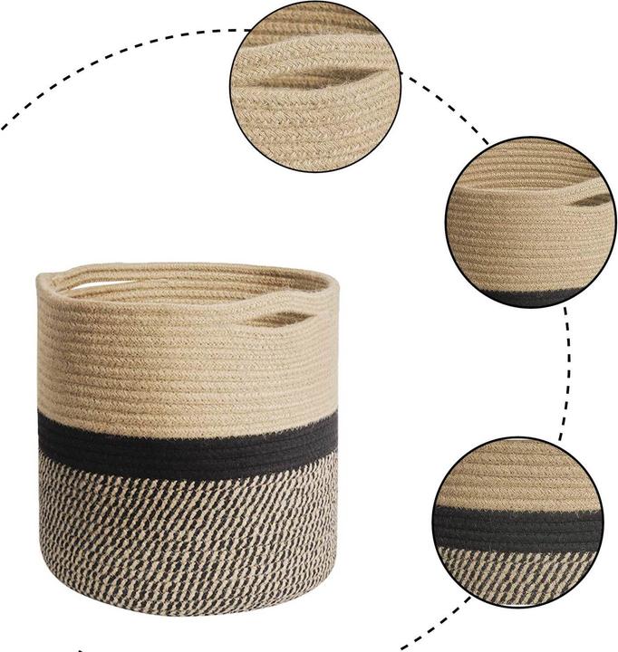 Produktbild Intirilife Baumwollseil Wäschekorb