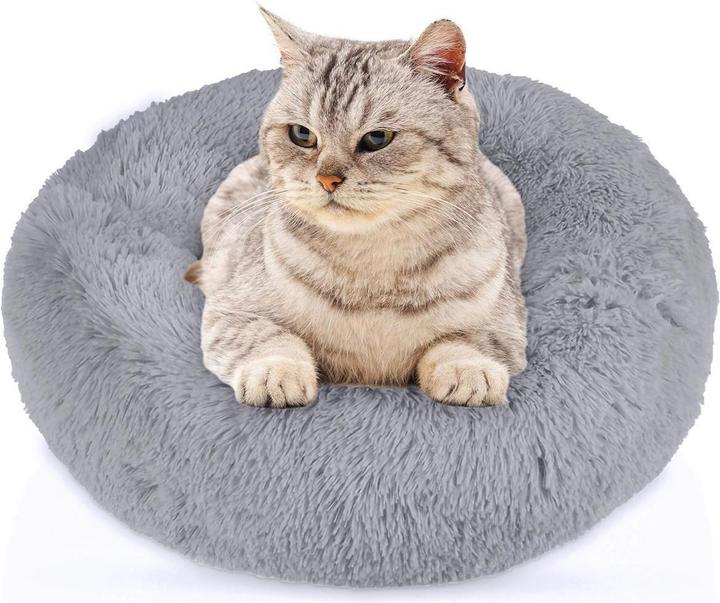 Image du produit Intirilife Lit pour animaux domestiques en gris diamètre 80 cm (Chat, Chien)