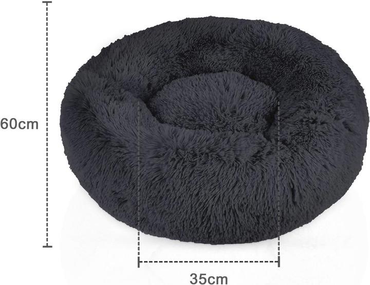 Image du produit Intirilife Lit pour animaux domestiques en gris diamètre 60 cm (Chat, Chien)