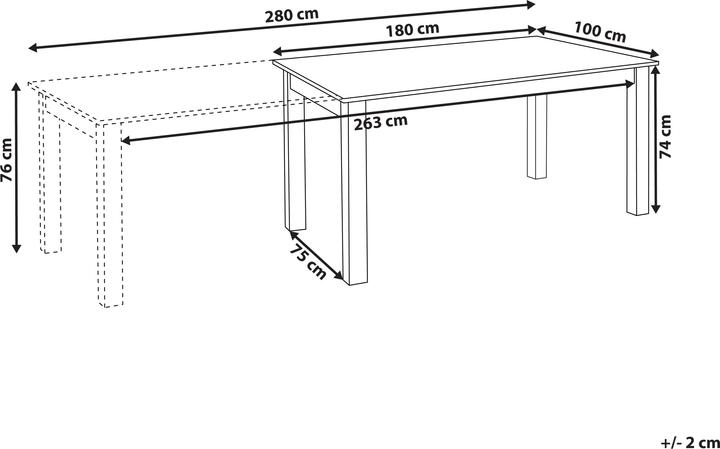 Immagine prodotto Beliani Madura (100 x 180 x 76 cm)