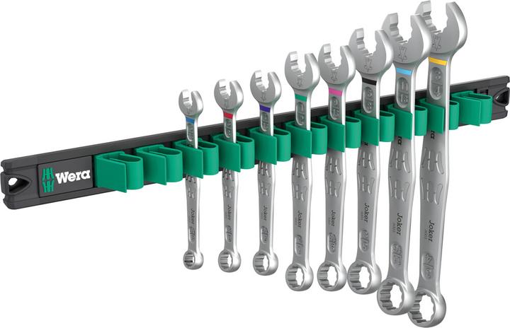 Actual product image Wera 9642 Magnetic rail 6003 Joker Imperial 1 (1/2", 9/16", 3/4", 5/16", 5/8", 11/16", 7/16", 3/8")