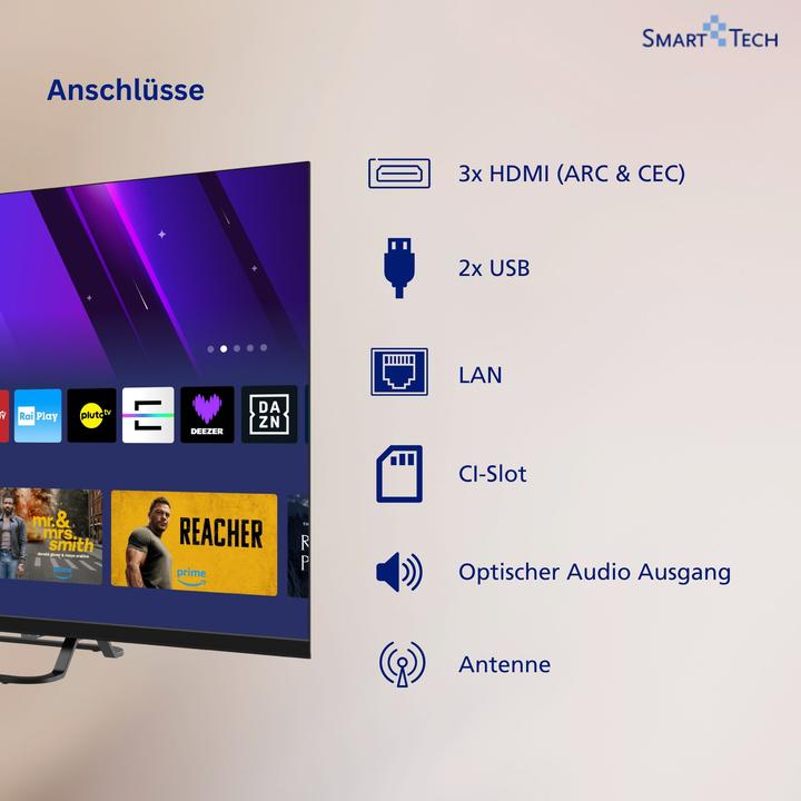 Produktbild Smart Tech 32HV02V 32" Hd Led Tv (32", LED, HD)