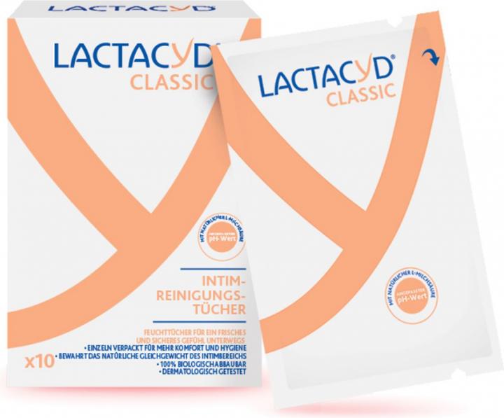 Actual product image Lactacyd Intimate care wipes sachet (Intimate wipes, 79 g)