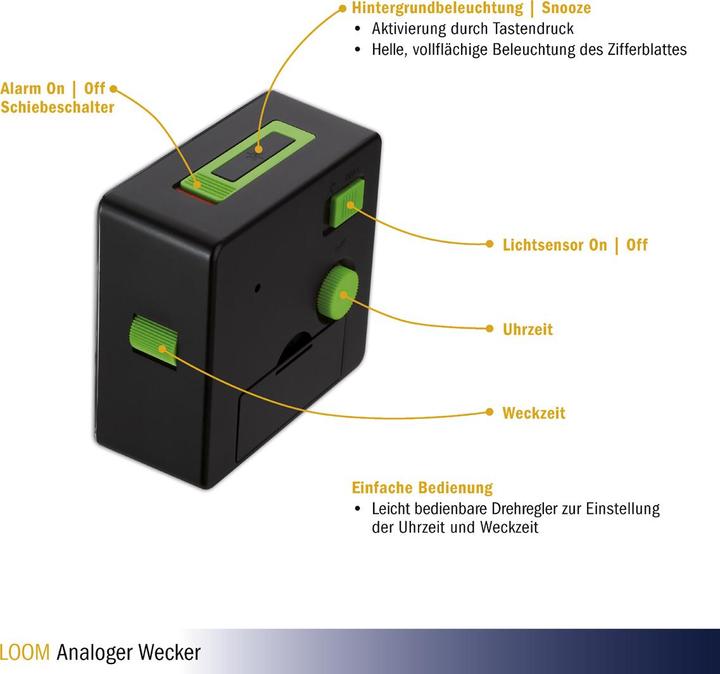 Actual product image TFA Radio projection alarm clock