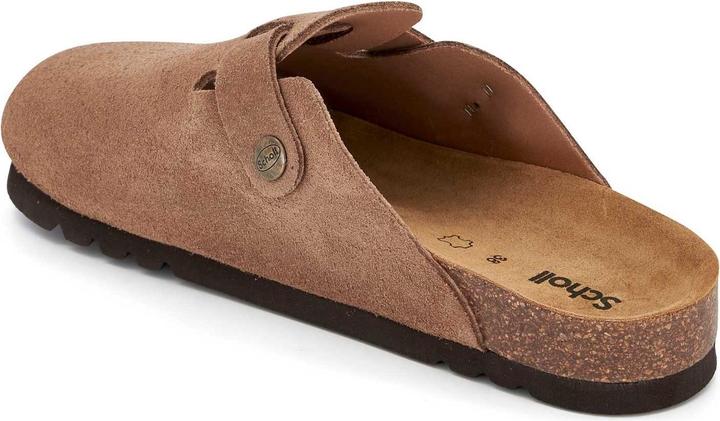 Actual product image Scholl FAE NEW Suede SA Womens Taupe FALSO Clogs - Taupe - Maat 39 (39)