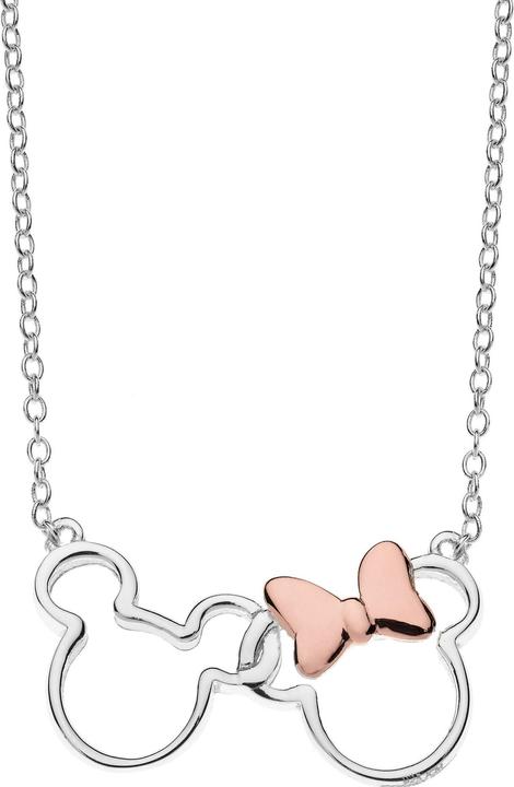 Disney Halskette Mickey & Minnie Mouse, 925 Sterling Silber (925er Silber, 35 - 40.5 cm)