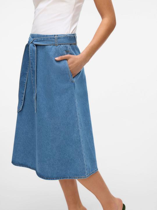 Actual product image Vero Moda VMJOLENE Hohe Taille Midirock Jeansrock (XS)