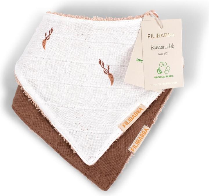 Produktbild Filibabba Bandana-Lätzchen 2er-Pack - Carrot Thief