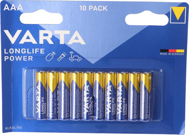 Immagine prodotto Varta Potenza di lunga durata (10 pz., AAA / LR03 / Micro / R03 / AM4 / MN2400 / KR03, 1240 mAh)