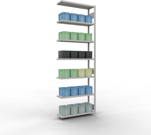 Actual product image Schulte Lagertechnik MULTIplus330 boltless bay system with length ledger