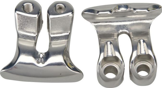 Actual product image PRO Clamp Insert Saddle St. Double Shr. Silver 1set=2pcs.