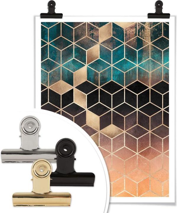Image du produit Trenddeko Géométrie vert doré (80 x 100 cm)