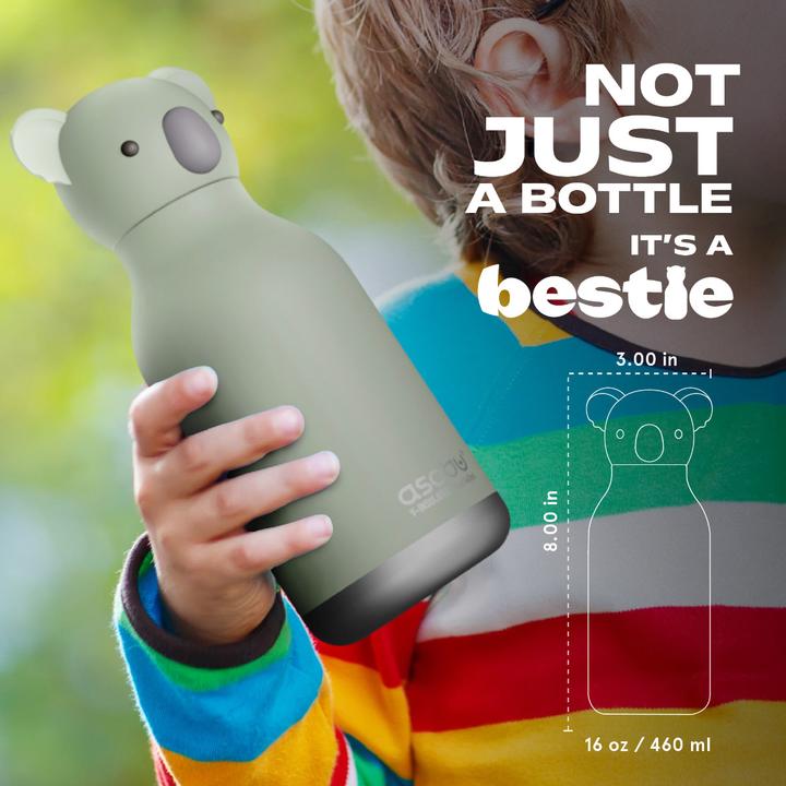 Actual product image Asobu Trinkflasche Bestie Bottle, Koala Fin (0.46 l)