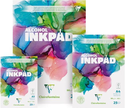 Image du produit Clairefontaine Bloc Alcohol Inkpad A5 25F 90g (90 g/m², 25x)