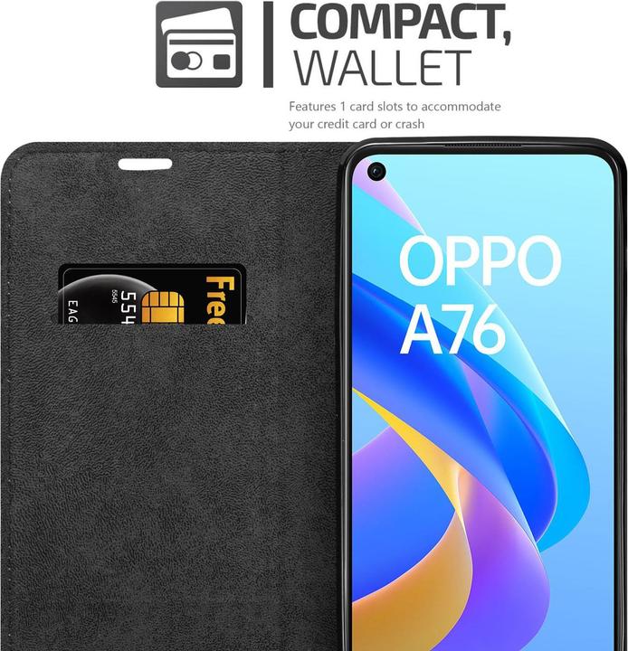 Image du produit Cadorabo Housse pour Oppo A36 / A76 / A96 4G / K10 4G / Realme 9i en Book Invis. Style magnétique (Oppo A36, Oppo A76, Realme 9i, Samsung Galaxy S10)